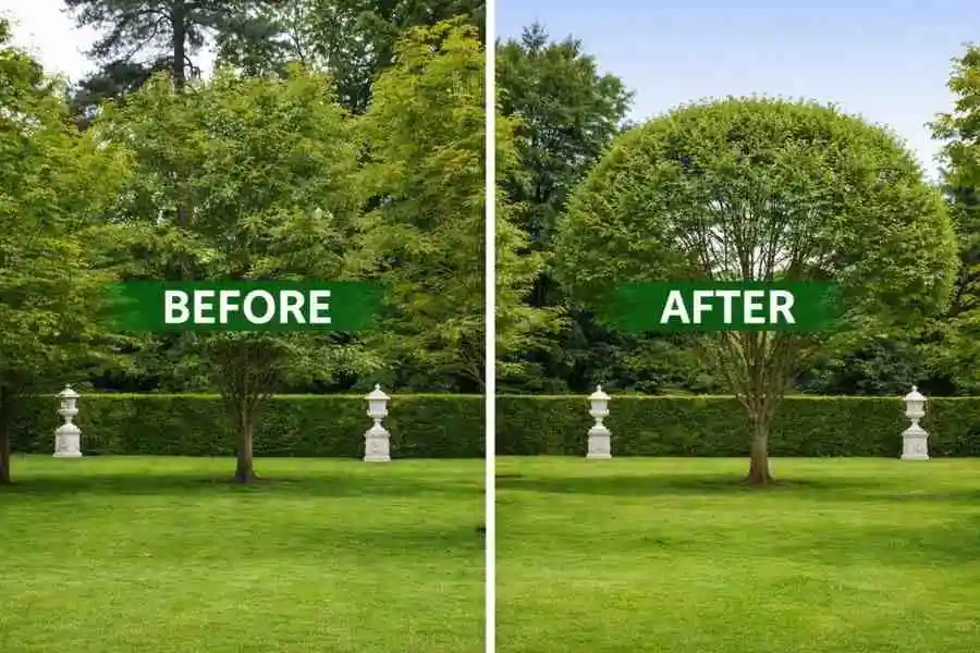 Tree Trimming Valdosta GA 2 Professional tree shaping before and after transformation